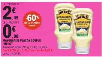 E.Leclerc MAYONNAISE FLACON SOUPLE “HEINZ” offre