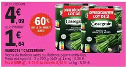 E.Leclerc HARICOTS 'CASSEGRAIN' offre
