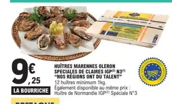 E.Leclerc Huîtres Marennes Oléron offre