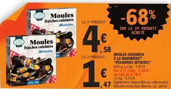 E.Leclerc Moules fraîches cuisinées Marinière offre