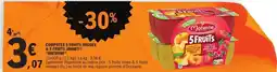 E.Leclerc COMPOTES 5 FRUITS ROUGES & 5 FRUITS JAUNES MATERNE offre