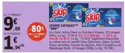 E.Leclerc LESSIVE CAPSULES SKIP offre