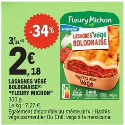E.Leclerc LASAGNES VÉGÉ BOLOGNAISE offre