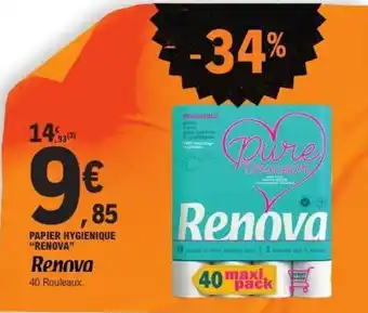 E.Leclerc Papier hygiénique RENOVA offre
