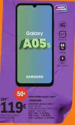 E.Leclerc Smartphone Galaxy A05s offre