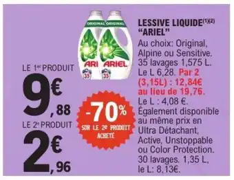 LESSIVE LIQUIDE ARIEL