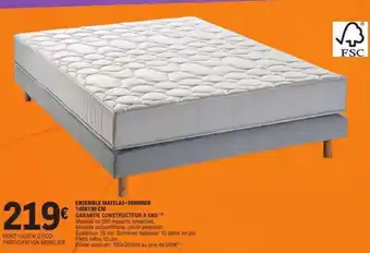 E.Leclerc ENSEMBLE MATELAS+SOMMIER offre