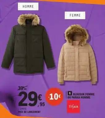 E.Leclerc Blouson Femme ou Parka Homme offre