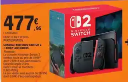 E.Leclerc CONSOLE NINTENDO SWITCH 2 + KIRBY AIR RIDERS offre