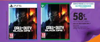 E.Leclerc CALL OF DUTY BLACK OPS 7 offre
