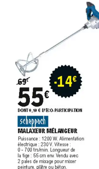E.Leclerc Brico Malaxeur Mélangeur offre