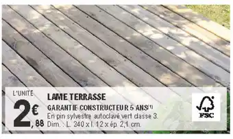 E.Leclerc Brico Lame terrasse offre