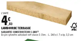 E.Leclerc Brico Lambourde terrasse offre