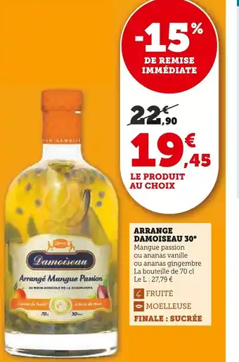 Super U Arrange damoiseau 30° offre