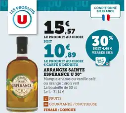 Super U Arranges sainte esperance u 30° offre