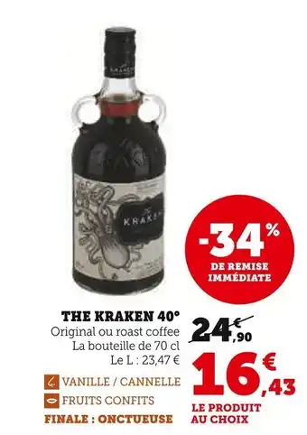 Super U The kraken 40° offre