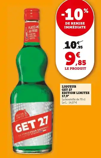 Super U Liqueur get 27 edition limitee offre