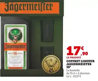 Super U Coffret liqueur jaegermeister offre