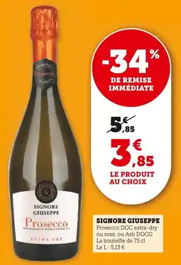 Super U Signore giuseppe offre