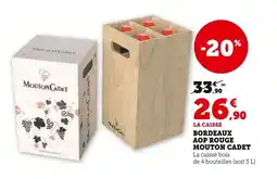 Super U Bordeaux aop rouge mouton cadet offre