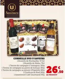 Super U Corbeille duo u saveurs offre