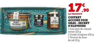 Super U Coffret accord foie gras secret d'eleveurs offre