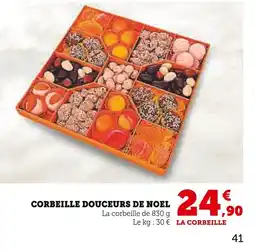 Super U Corbeille douceurs de noel offre