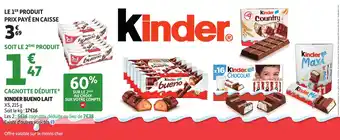 Auchan Kinder bueno lait offre