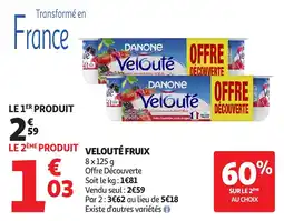 Auchan Velouté fruix offre