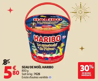 Auchan Seau de noël haribo offre