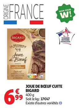 Auchan Joue de boeuf cuite bigard offre