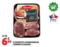Auchan 2 cuisses et 4 manchons de canard le gaulois offre