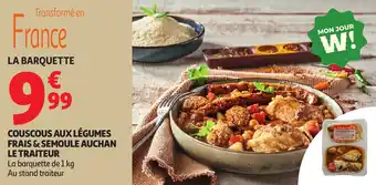 Auchan Couscous aux légumes frais & semoule auchan le traiteur offre