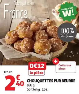 Auchan Chouquettes pur beurre offre