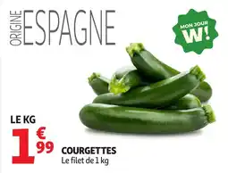 Auchan Courgettes offre