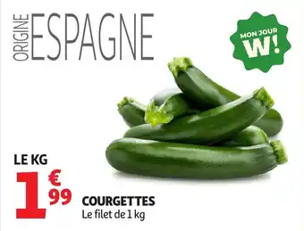Auchan Courgettes offre