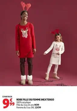 Auchan Robe fille ou femme inextenso offre