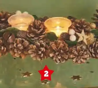 Hyper U Bougeoir pomme de pin offre