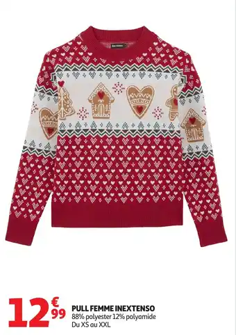 Auchan Pull femme inextenso offre