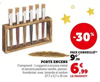 Hyper U Porte encens offre