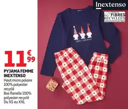 Auchan Pyjama femme inextenso offre