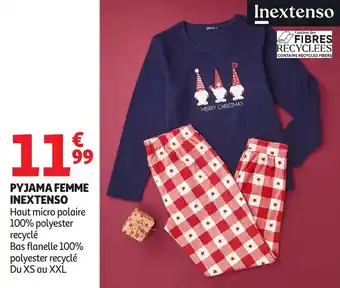 Auchan Pyjama femme inextenso offre