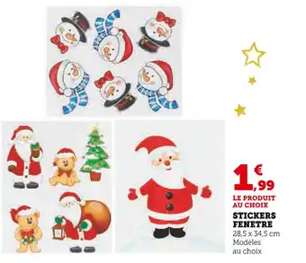 Hyper U Stickers Fenêtre offre