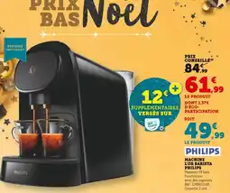 Hyper U PHILIPS Machine L'OR Barista offre