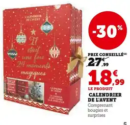 Hyper U Calendrier de l'Avent offre