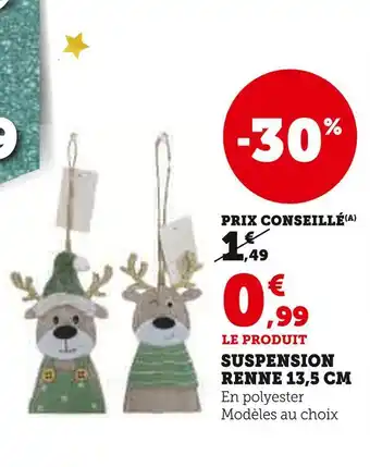 Hyper U Suspension renne 13,5 cm offre