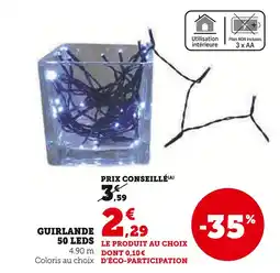 Hyper U Guirlande 50 LEDs offre