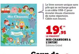 Hyper U Mes Chansons à l'Infini offre