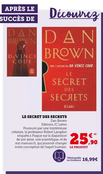 Hyper U Le Secret des Secrets offre