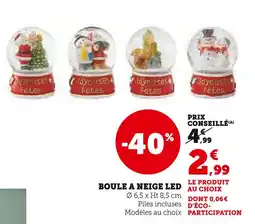 Hyper U Boule à neige LED offre